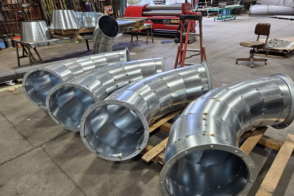Galvanized Industrial Elbows
